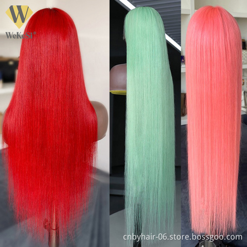 Closure Lace Front Wig 13x6 With Transparent Lace,100% Lace Front Human Hair Wigs Transparent Lace,human Hair Lace Frontal Wigs
